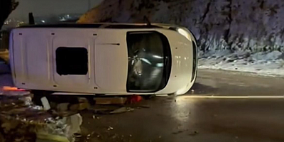 Gaziantep'te tehlikeli gece kazayla sonuçlandı