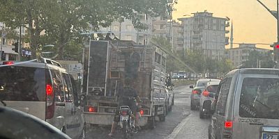 Gaziantep'te tehlikeli yolculuk