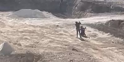 Gaziantep'te tepki çeken görüntü: Çocuk işçiye inşaat alanında darp