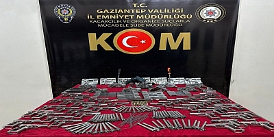 Gaziantep'te yasa dışı silah imalathanesine şok baskın