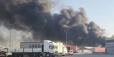  Gaziantep'te yoğun dumana yol açan ve korkuya neden olan