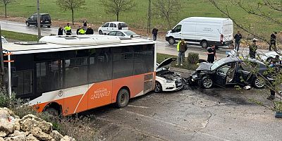 Gaziantep'te zincirleme kaza: 12 yaralı