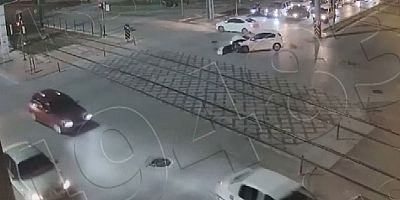 Gaziantep’teki trafik kazaları kamerada