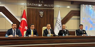 Gaziantep Valisi Kemal Çeber 2024 yılı asayiş verilerini paylaştı