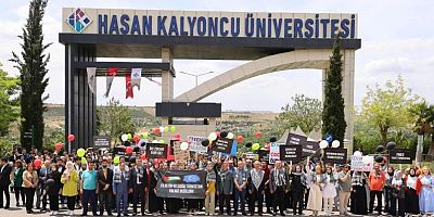 Hasan Kalyoncu Üniversitesi'nde Filistin'e Destek Yürüyüşü Düzenlendi