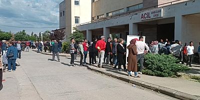 İslahiye Devlet Hastanesinde endişeli bekleyiş