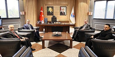 KASAPOĞLU VE BOZGEYİK’TEN REKTÖR DOĞAN’A ZİYARET