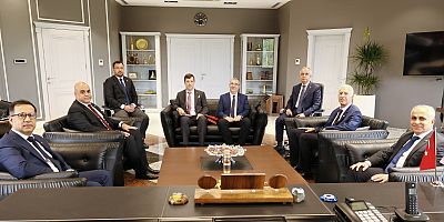 LETONYA BÜYÜKELÇİSİ’NDEN GAÜN REKTÖRÜNE ZİYARET