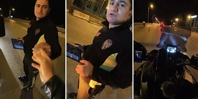 Öğretmene verdiği nasihatle içleri yakan polis memuru