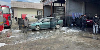 Otomobilin LPG tüpü bomba gibi patladı: 1 kişi yaralandı