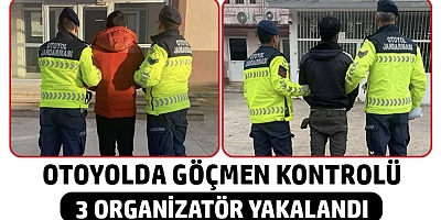 Otoyolda göçmen kontrolü 3 organizatör yakalandı!