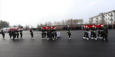 Pençe-Kilit Harekatı bölgesinde şehit olan 6 asker için tören yapıldı