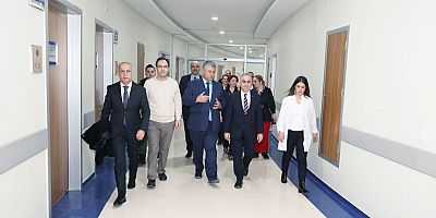 REKTÖR DOĞAN GAÜN HASTANELERİNDE İNCELEMELERDE BULUNDU