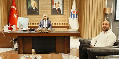 REKTÖR DOĞAN, TÜBİTAK 1002-A PROJESİNİN YÜRÜTÜCÜSÜ ZAFER BULUT’U KABUL ETTİ