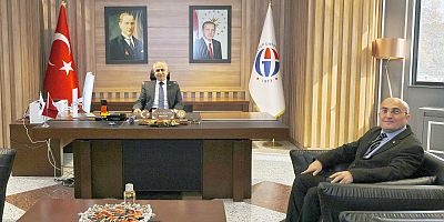 REKTÖR PROF. DR. DOĞAN, TÜBİTAK 1002 DESTEKLİ PROJE YÜRÜTÜCÜSÜ ÖZBAY’I KABUL ETTİ