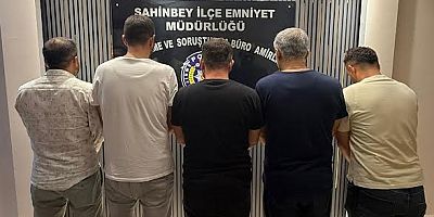 Şahinbey’de Silah ve Uyuşturucu Operasyonu: 5 Gözaltı