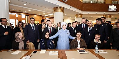 ŞAHİNBEY MİLLET KÜTÜPHANESİ EMİNE ERDOĞAN'I AĞIRLADI