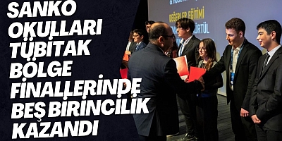 SANKO Okulları TÜBİTAK bölge finallerinde beş birincilik kazandı