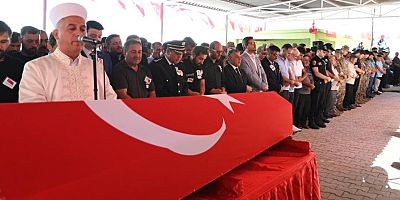 Şehit polis memuru Halil İbrahim Kuzkun son yolculuğuna uğurlandı