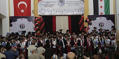 Suriye El-Bab'daki İktisadi ve İdari Bilimler Fakültesi ilk mezunlarını verdi
