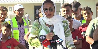 Suudi Prensesi depremzedelerle bir araya geldi