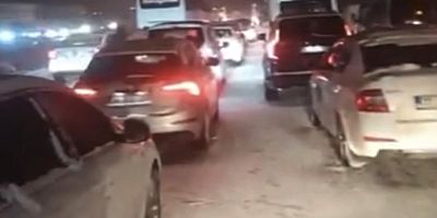 TAG Otoyolu Gaziantep kesiminde kar esareti: Çok sayıda araç mahsur kaldı