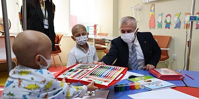 Tahmazoğlu'ndan lösemili çocuklara moral