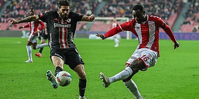 Trendyol Süper Lig: Samsunspor: 1 - Gaziantep FK: 0 (İlk yarı)
